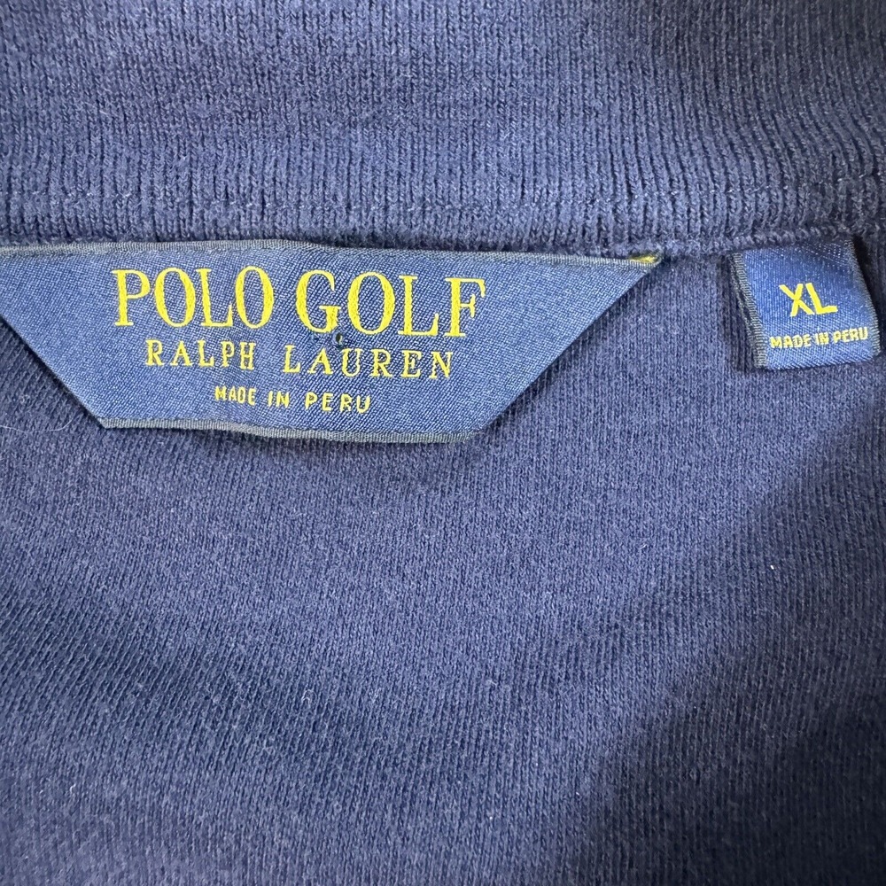 Polo Golf Pullover Mens XLBlue Quarter Zip Pullover Jacket - Picture 3 of 9